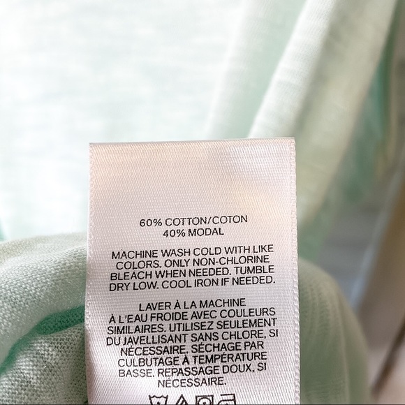 EXPRESS | One Eleven Slub V Neck Lightweight Tank Top Blue - Picture 5 of 5